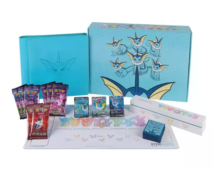 Pokémon - Eevee GX Gift Box Bundle of Vaporeon, Jolteon and Flareon Set of 3 Simplified Chinese