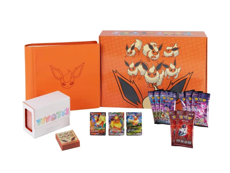 Pokémon - Eevee GX Gift Box Bundle of Vaporeon, Jolteon and Flareon Set of 3 Simplified Chinese