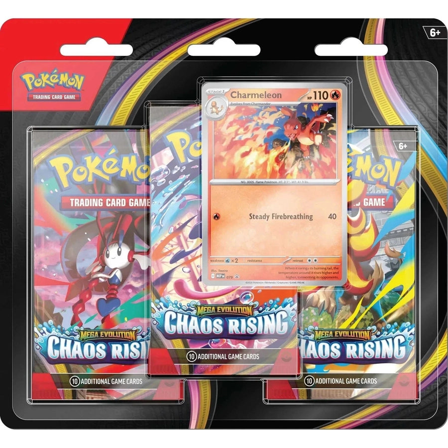 Pokémon - Mega Evolution: Chaos Rising 3-Packs Blister Charmeleon