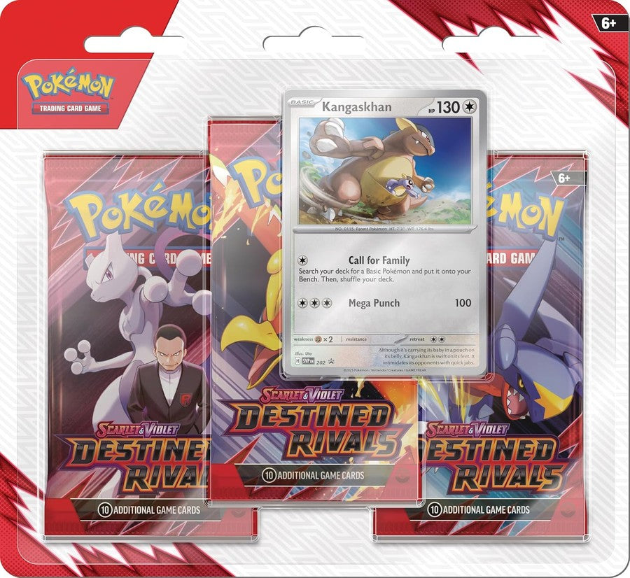 Pokémon - Scarlet & Violet: Destined Rivals Booster 3-Pack Blister Kangaskhan