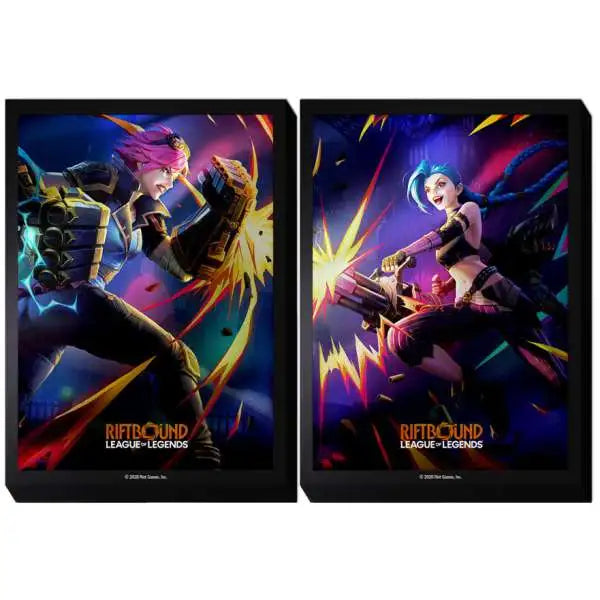 Riftbound: League of Legends TCG - Vendetta: Art Sleeves - Vi vs Jinx 100
